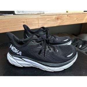 Hoka One One Women's Clifton 8 Black White size 9